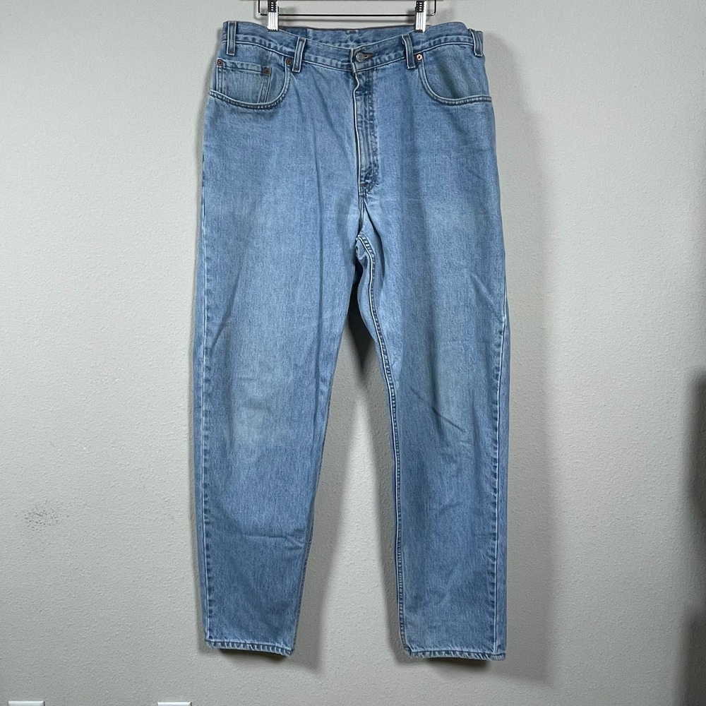 Levi's 560 Loose Fit Tapered Leg Mens‎ Jeans 38x34 Light Blue USA 90's Dad Jeans